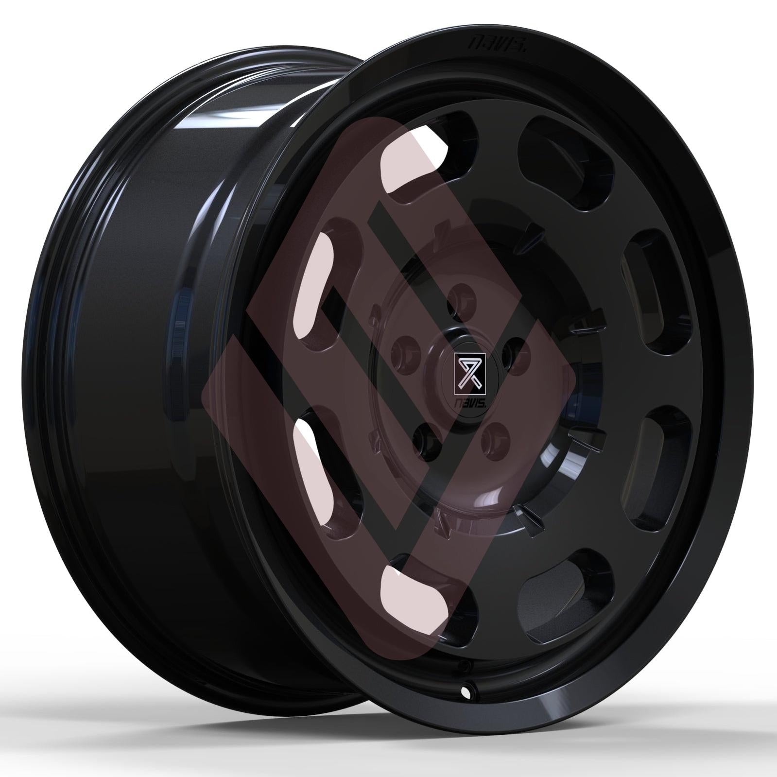 Navis Lenta – 20" Black Finish Alloy Wheels