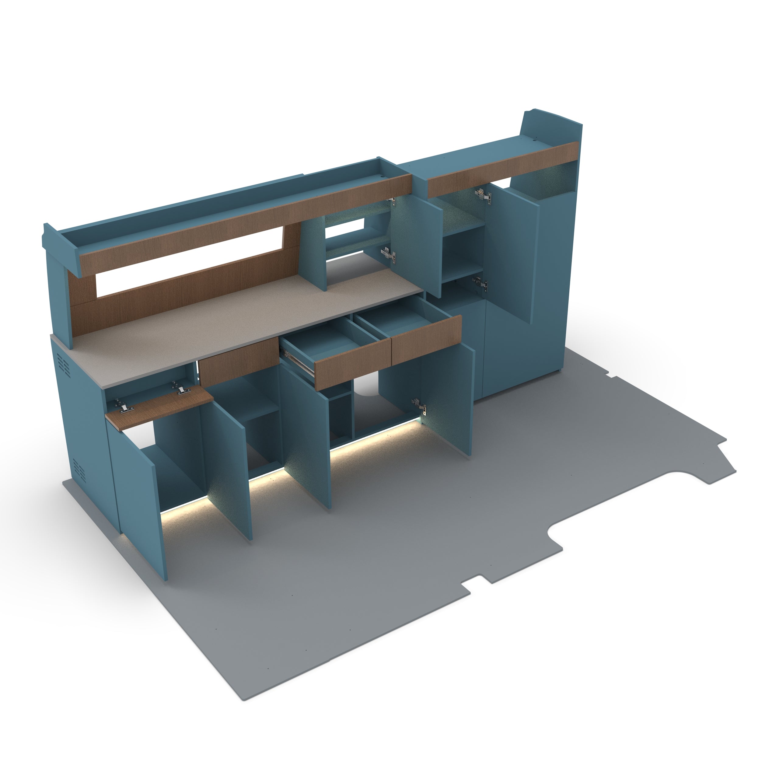 Nissan Primastar LWB Classic Edition Campervan Kitchen