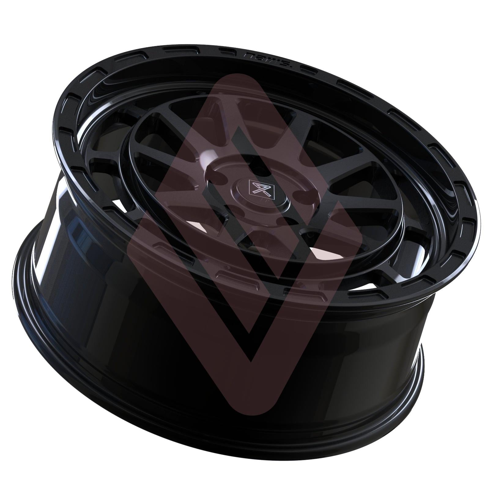 Navis Extenta – 20" Gloss Black Finish Alloy Wheels