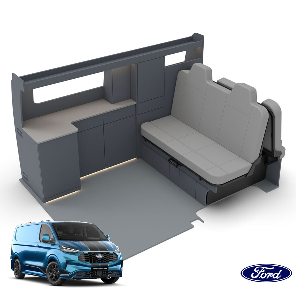 Ford Transit Custom 2024> SWB Slimline Edition Campervan Kitchen