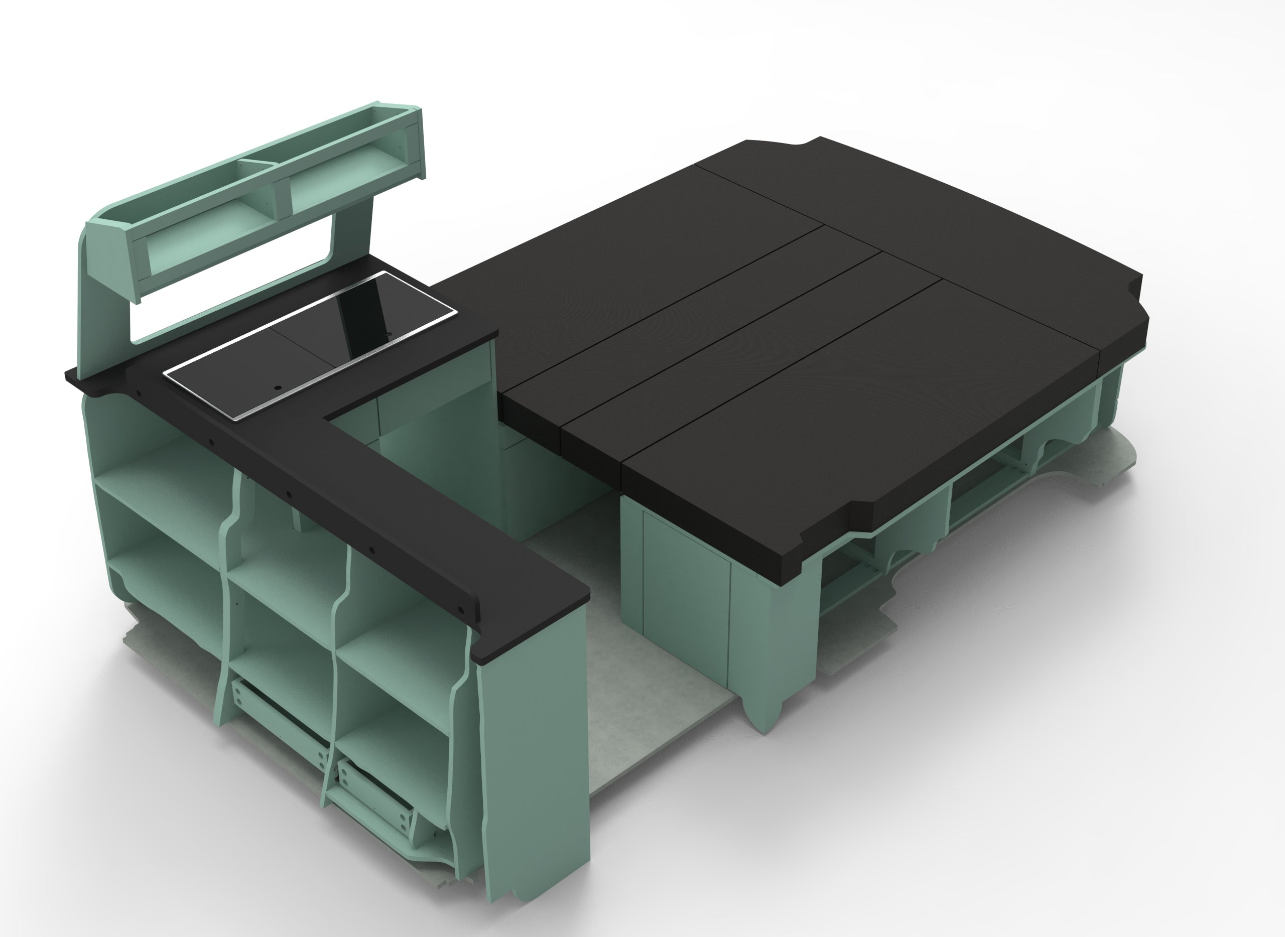 Renault Trafic LWB Bulkhead U Edition Campervan Furniture Unit Set