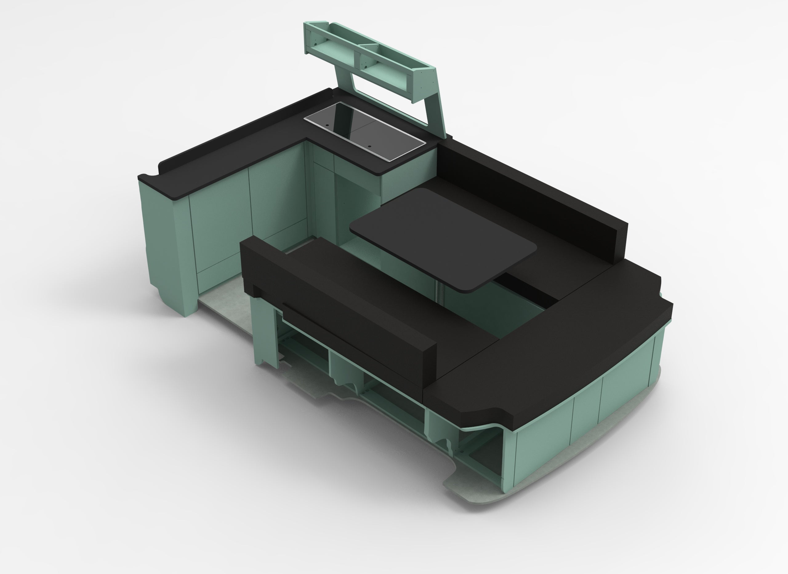 Renault Trafic LWB Bulkhead U Edition Campervan Furniture Unit Set