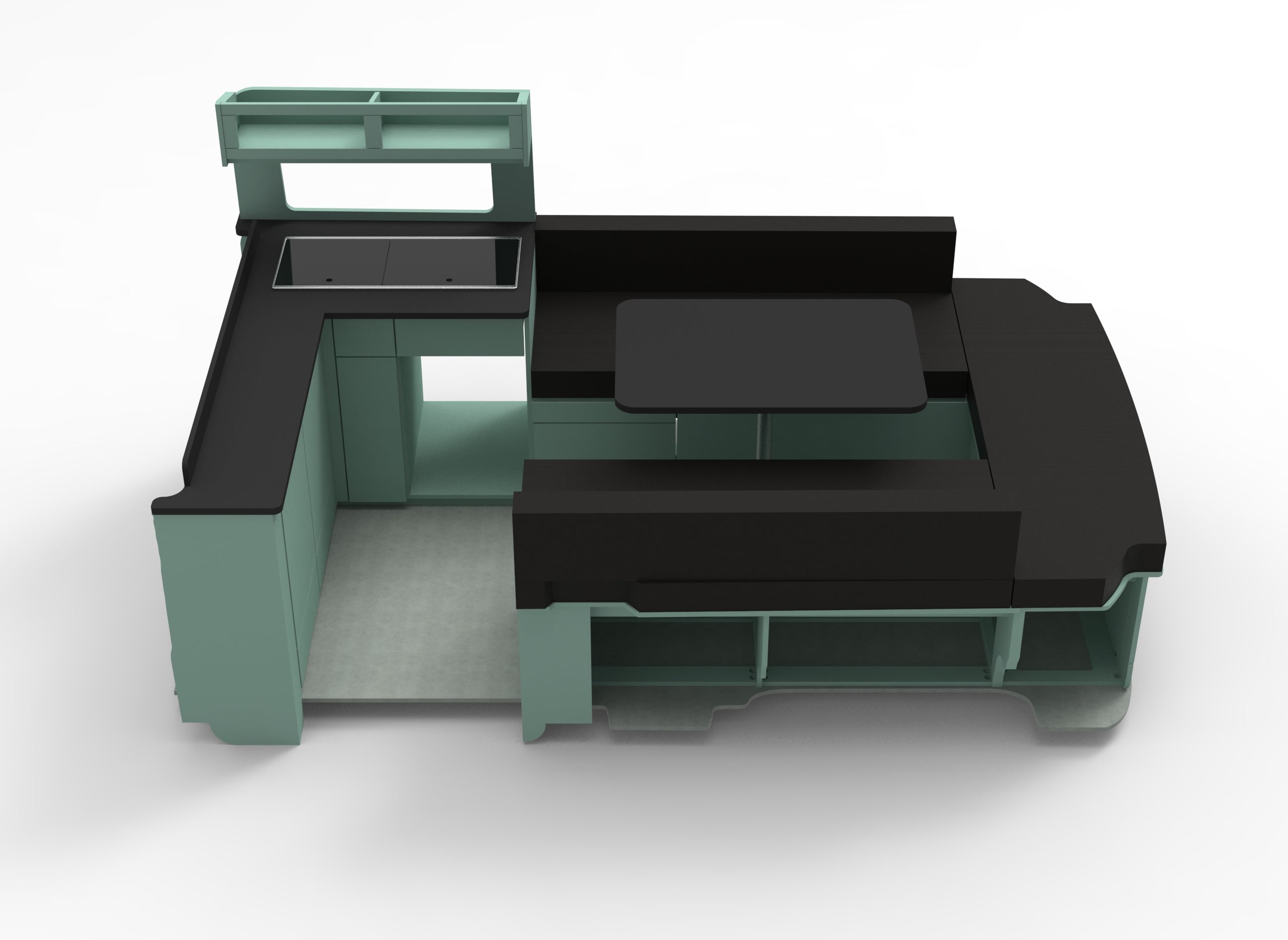 Renault Trafic LWB Bulkhead U Edition Campervan Furniture Unit Set