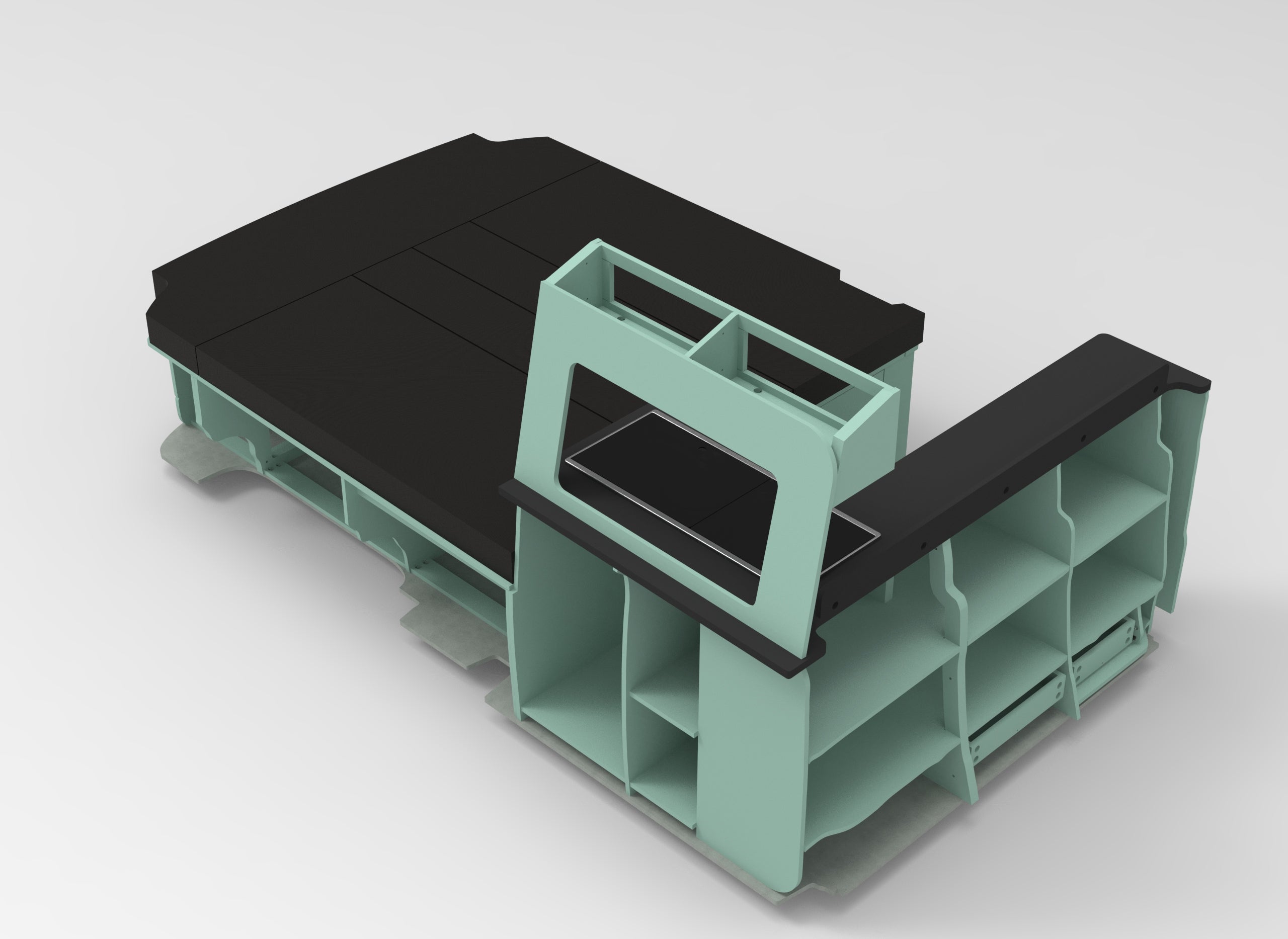 Renault Trafic LWB Bulkhead U Edition Campervan Furniture Unit Set