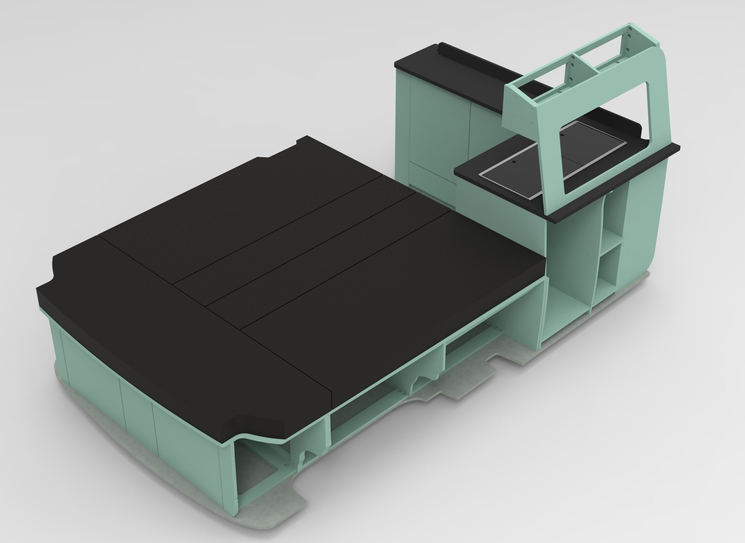 Renault Trafic LWB Bulkhead U Edition Campervan Furniture Unit Set