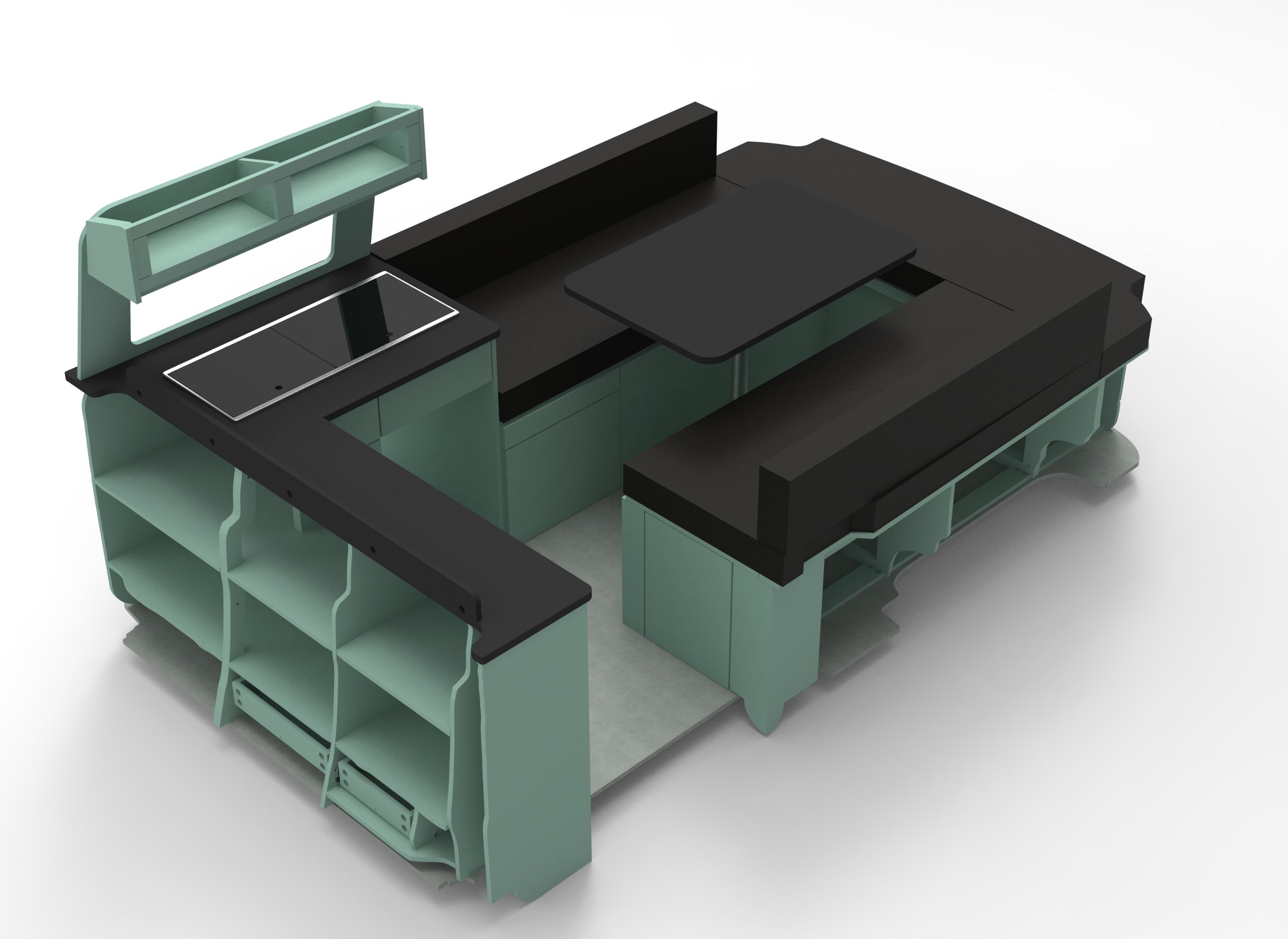 Renault Trafic LWB Bulkhead U Edition Campervan Furniture Unit Set