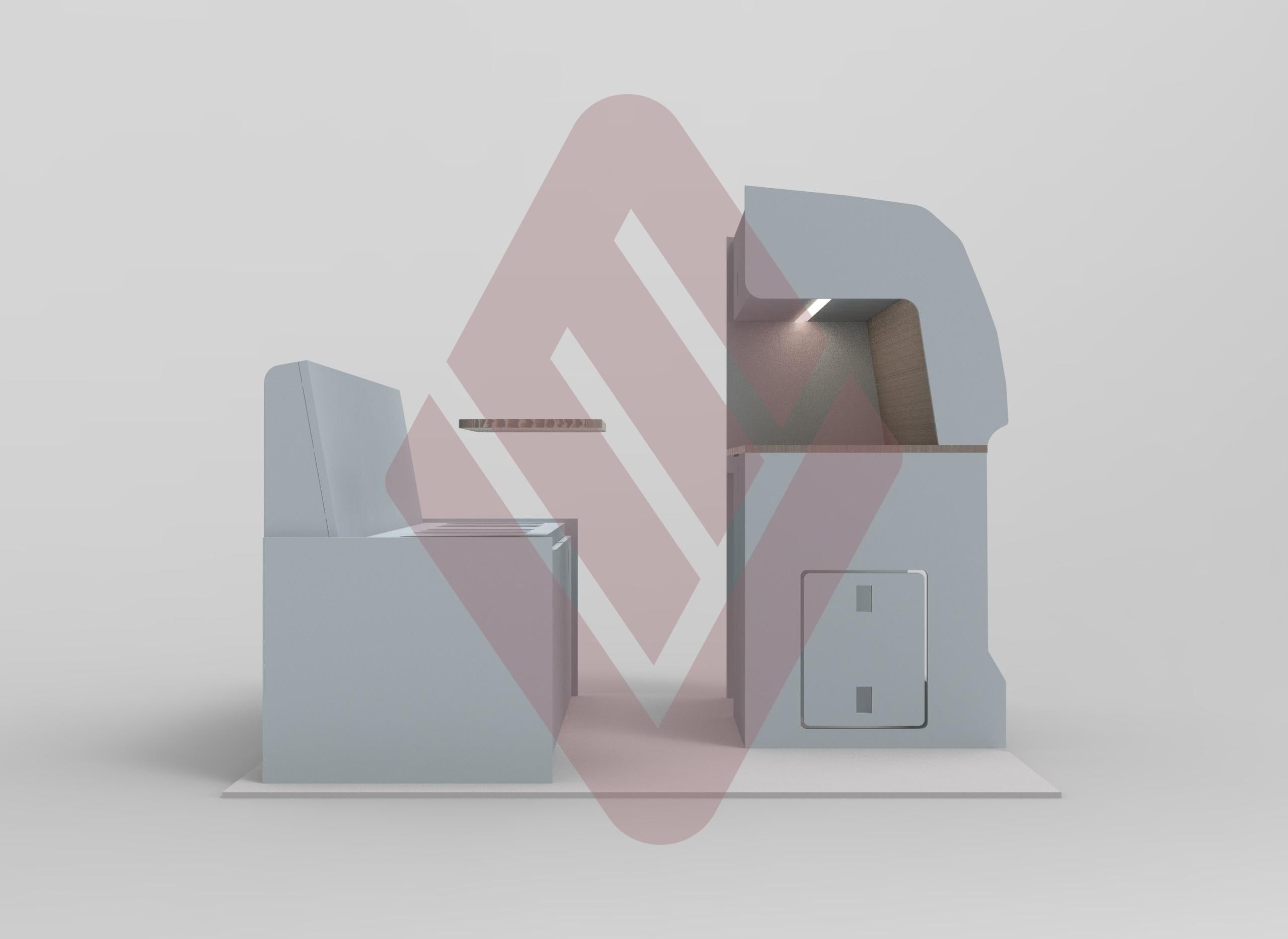 Peugeot Partner Compact Campervan Kitchen Interior Unit