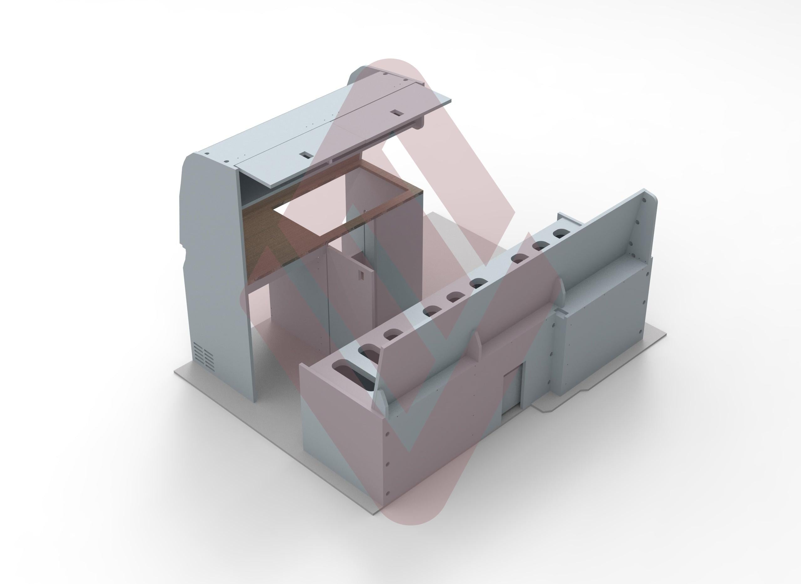 Peugeot Partner Compact Campervan Kitchen Interior Unit