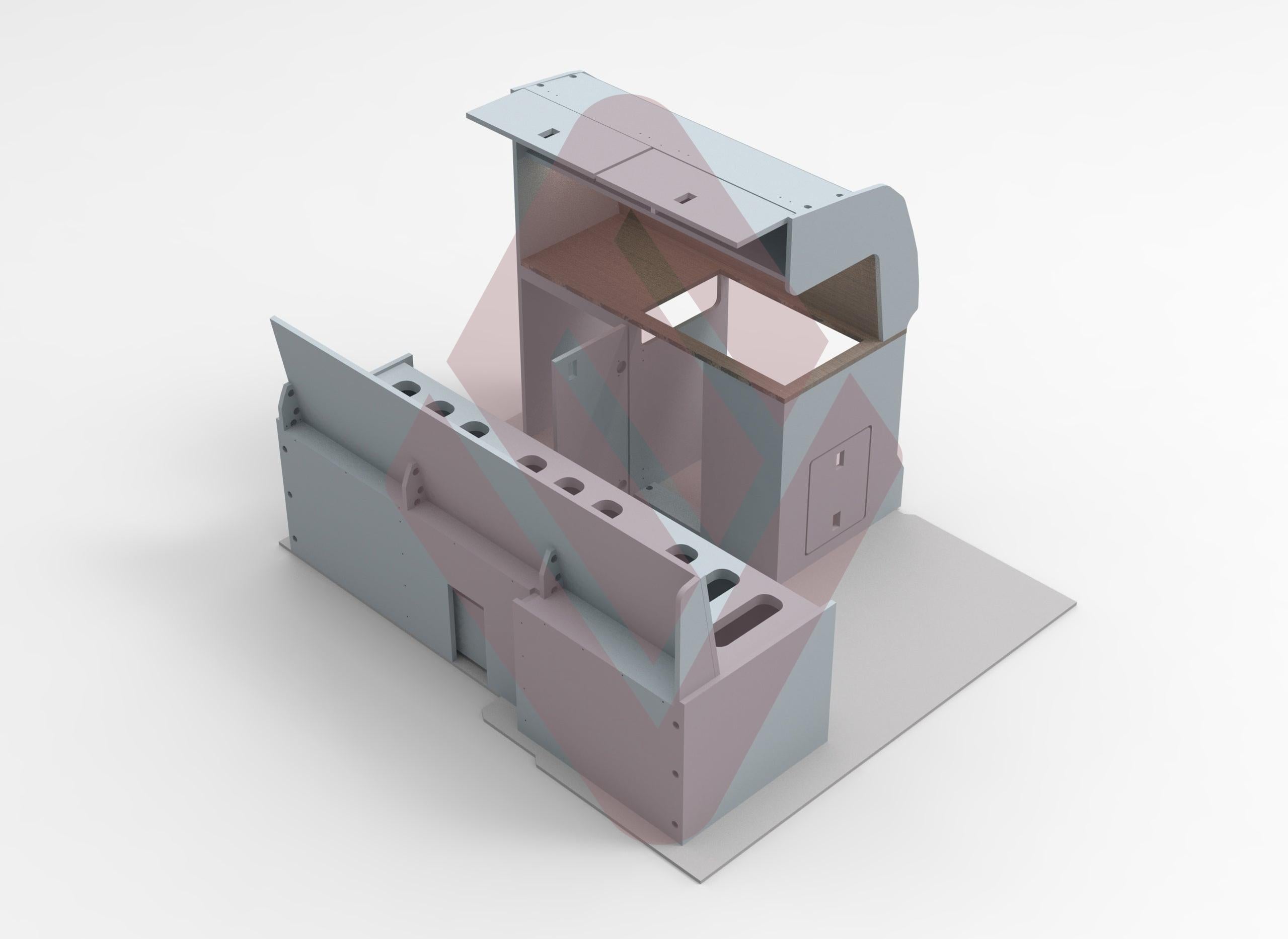 Peugeot Partner Compact Campervan Kitchen Interior Unit