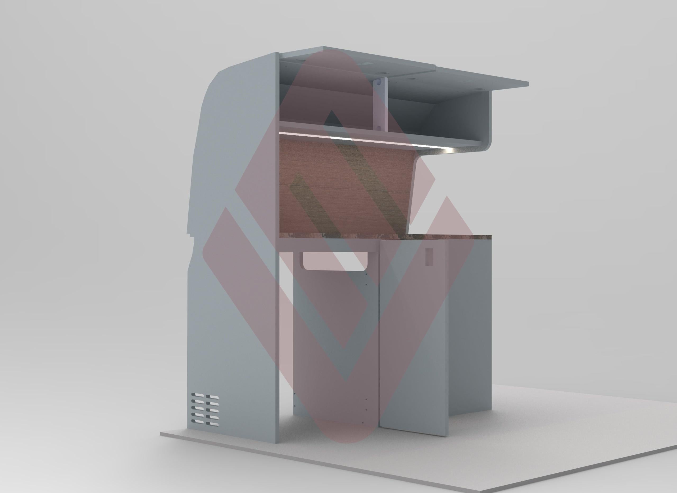 Peugeot Partner Compact Campervan Kitchen Interior Unit