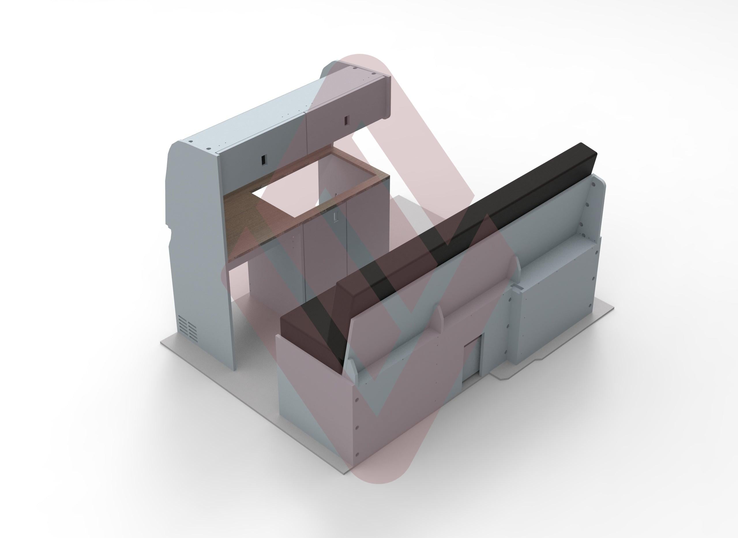 Peugeot Partner Compact Campervan Kitchen Interior Unit