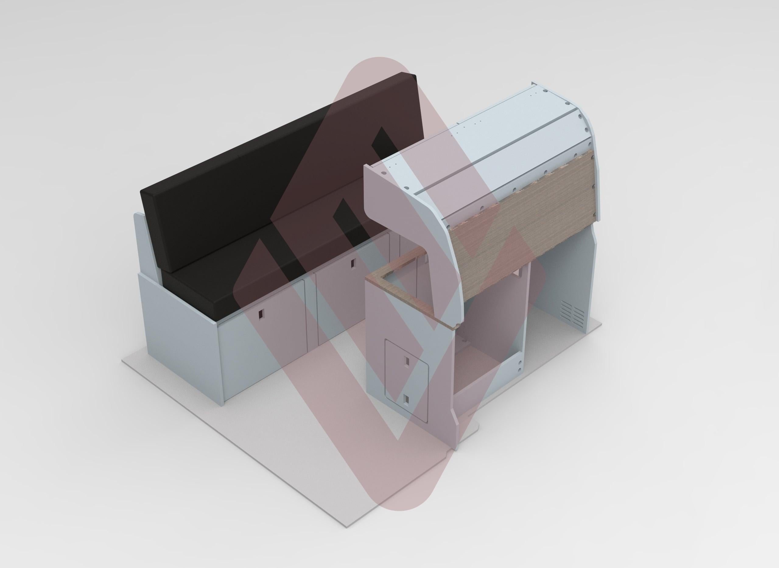 Peugeot Partner Compact Campervan Kitchen Interior Unit