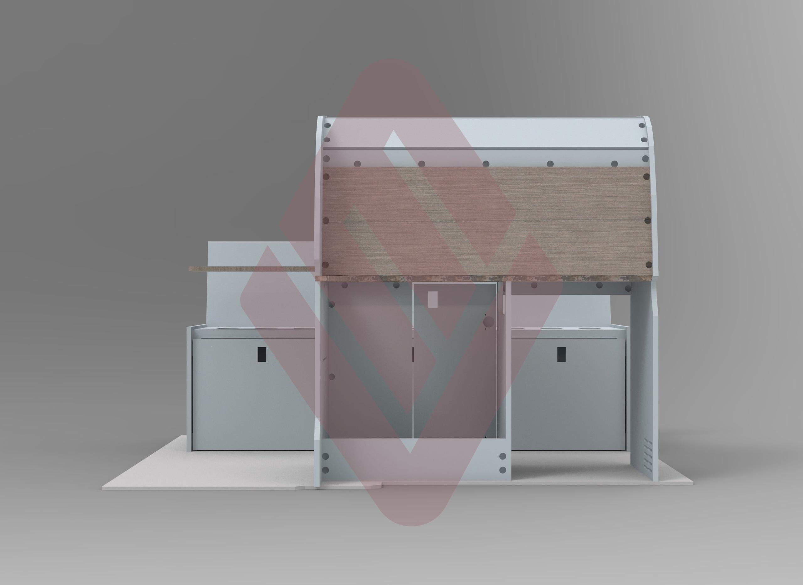 Peugeot Partner Compact Campervan Kitchen Interior Unit