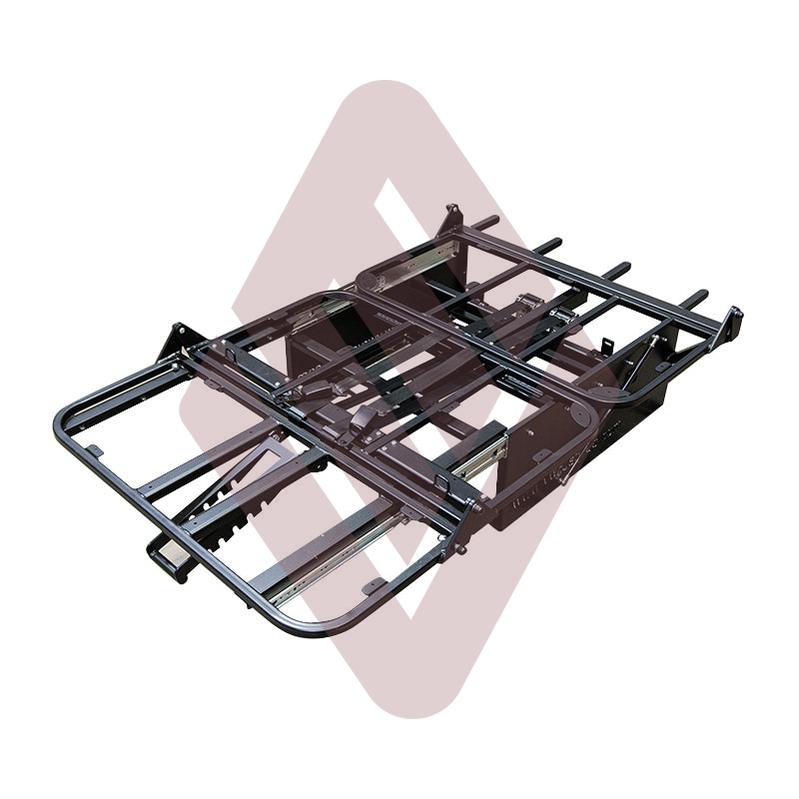 Rusty Lee 3/4 Legless Campervan Rock & Roll Bed - M1 Tested - Isofix - 5 Stage Recliner