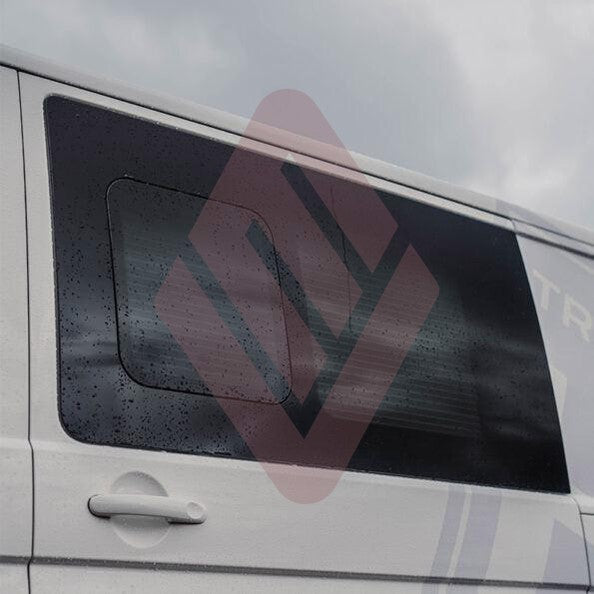 Camper Glass VW T5/T6 - Flush Sliding Window – Passenger Side – SWB/LWB – Privacy Glass