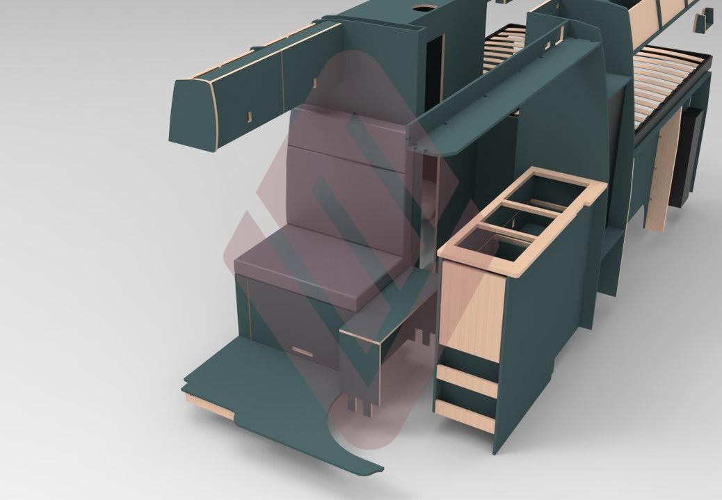 Mercedes Sprinter 2018 Onwards LWB Edition 1 Furniture Kit