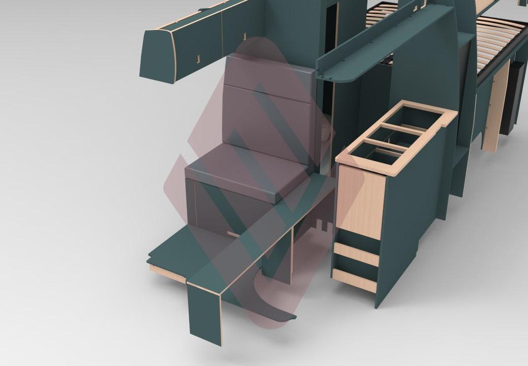 Mercedes Sprinter 2018 Onwards LWB Edition 1 Furniture Kit