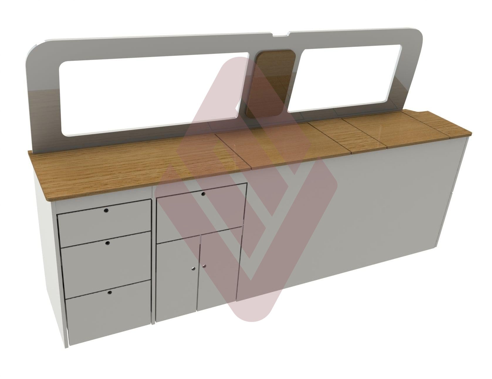 Volkswagen Transporter T5/T6 SWB Low Level V2 Campervan Kitchen Interior Unit