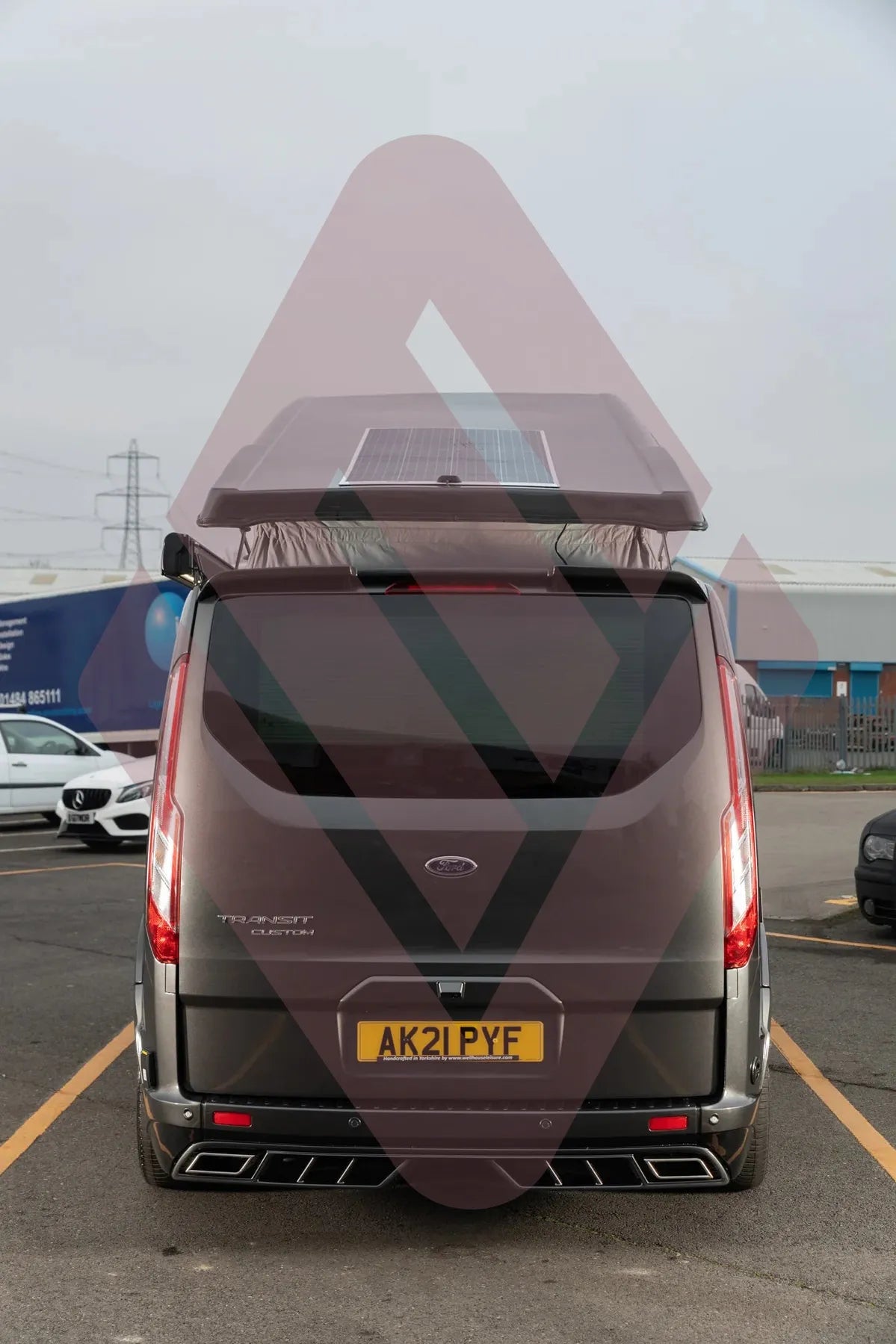 Ford Transit Custom | Window Pod® I | Tailgate (Compatible With or Without Rear Wiper)