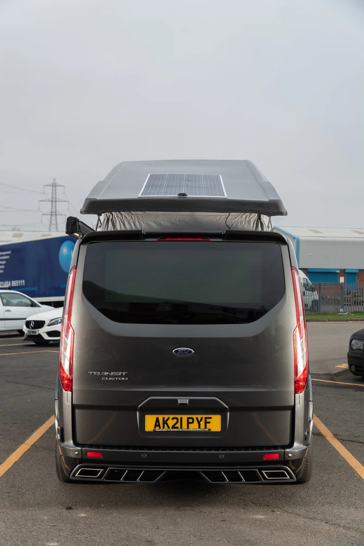 Ford Transit Custom | Window Pod® I | Tailgate (Compatible With or Without Rear Wiper)