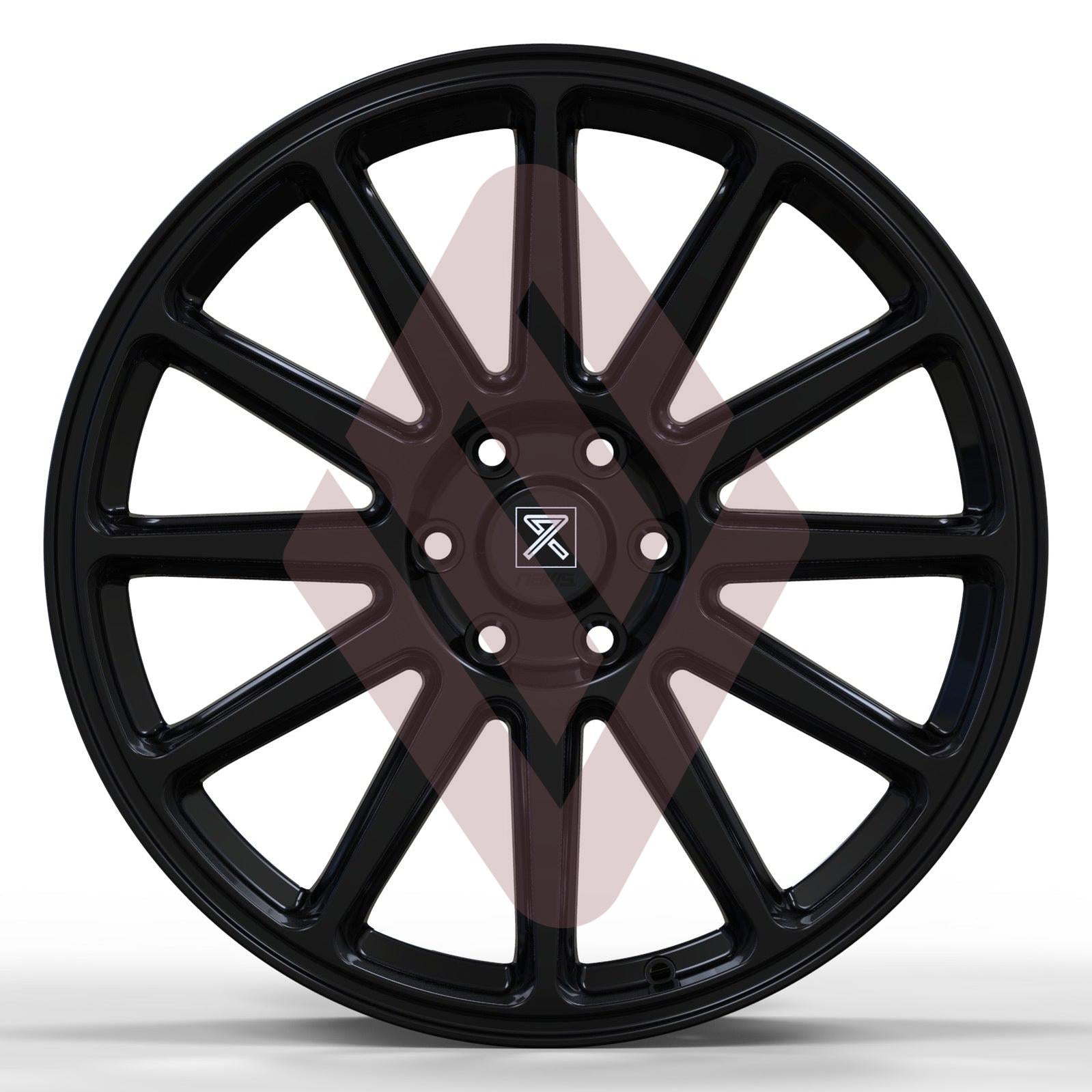 Navis Novus – 20" Gloss Black Finish Alloy Wheels (Transit Custom 2024 – onwards)