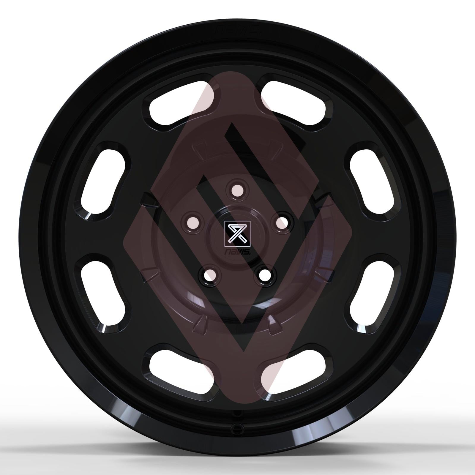 Navis Lenta – 20" Black Finish Alloy Wheels