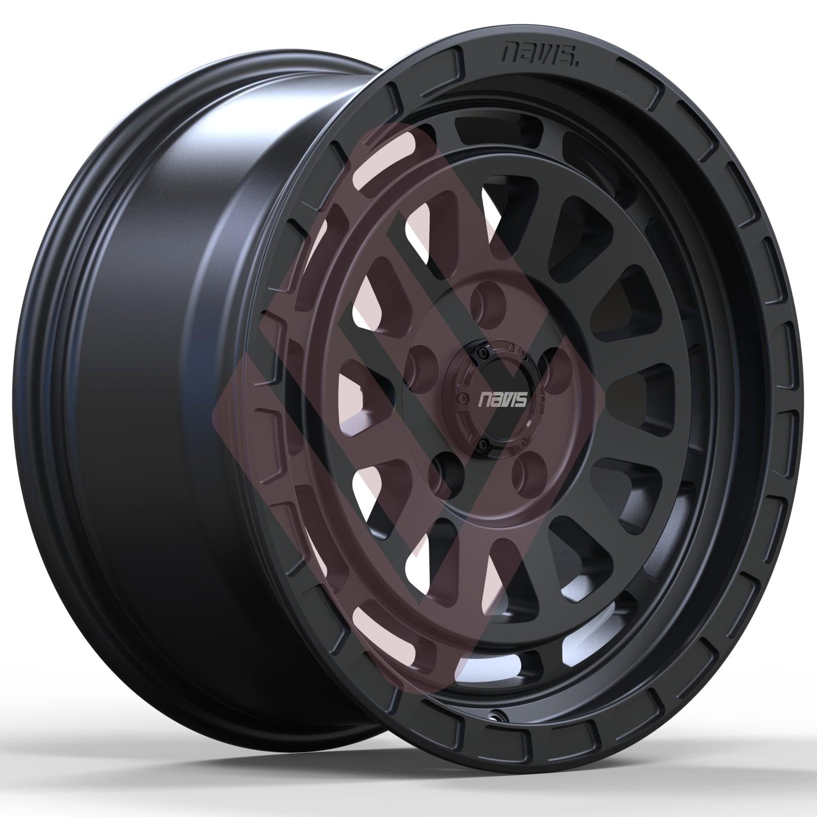 Navis Gelida-AT – 17" Satin Black Finish Alloy Wheels