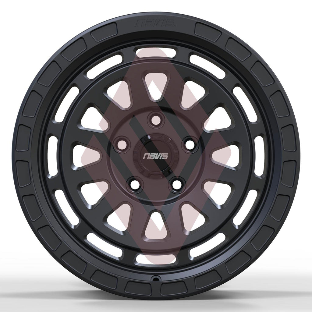 Navis Gelida-AT – 17" Satin Black Finish Alloy Wheels