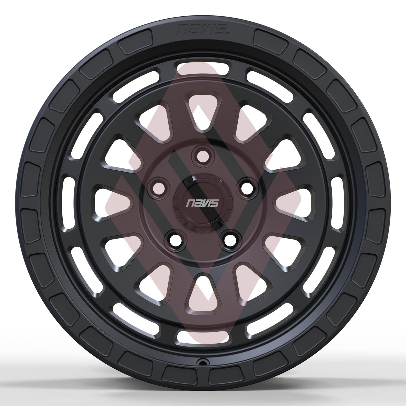 Navis Gelida-AT – 17" Satin Black Finish Alloy Wheels