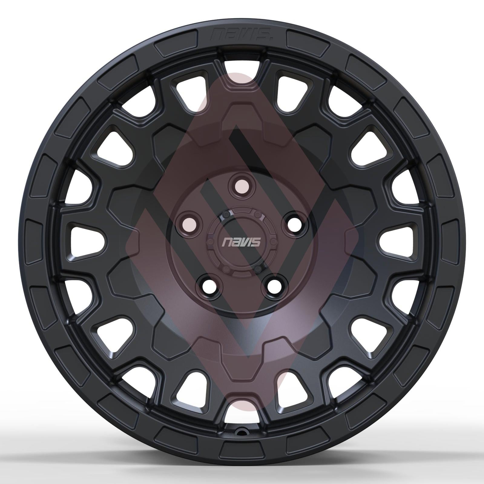 Navis Dura-AT – 17" Satin Black Finish Alloy Wheels