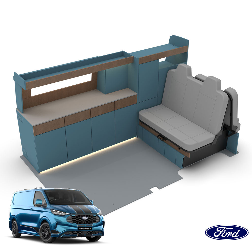 Ford Transit Custom 2024> LWB Classic Edition Campervan Kitchen
