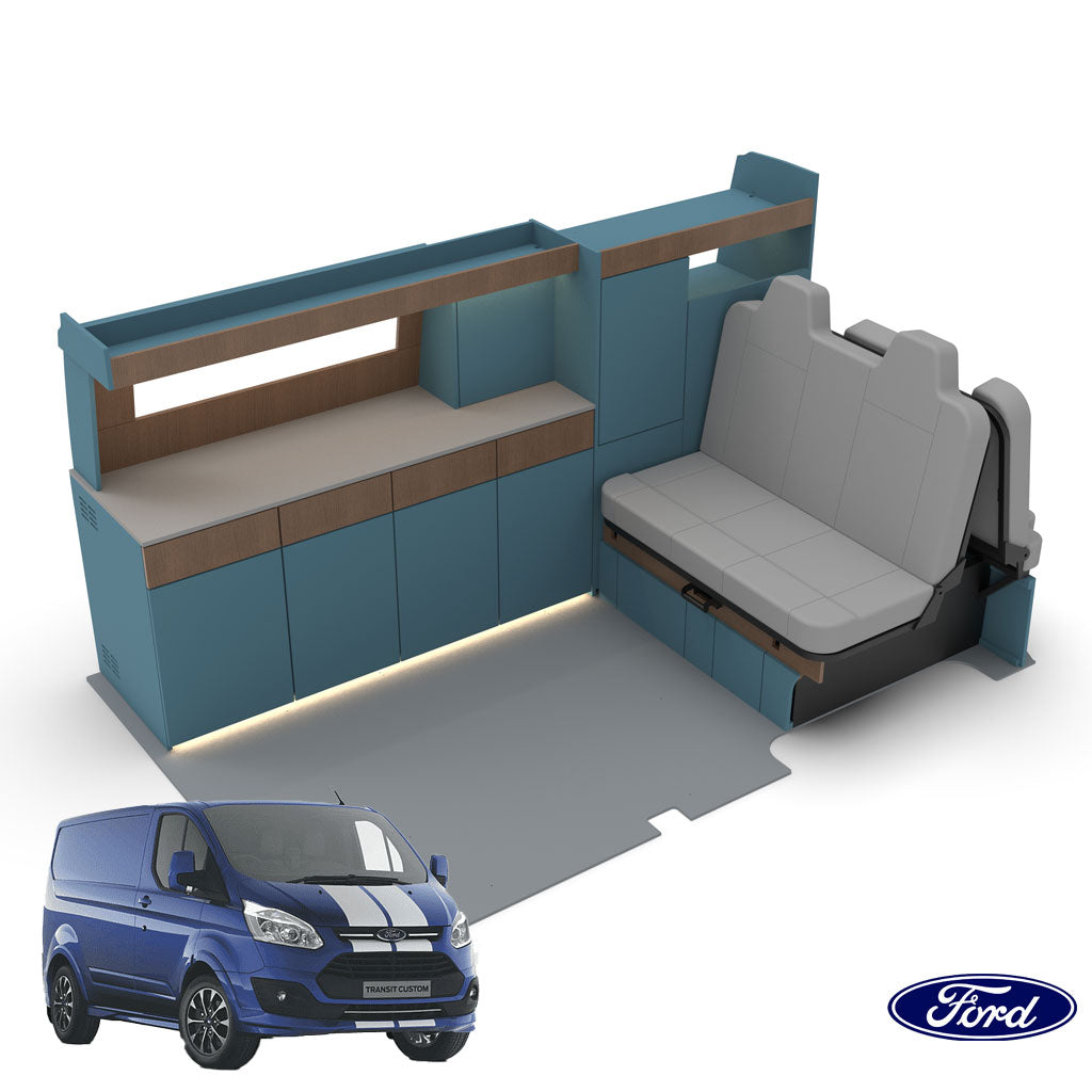 Ford Transit Custom 2014-2024 LWB Classic Edition Campervan Kitchen