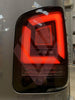 VW Transporter T5 (2003-09) – Rear Lights – Sequential Indicator – LED – RHD – Black Smoke