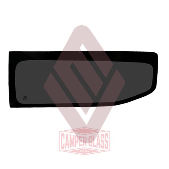 VW T7 (2025-) / Ford Transit Custom (2024-) Passenger Side Fixed Rear Quarter Window – LWB – Privacy Glass