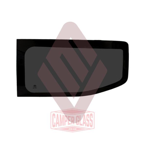 VW T7 (2025-) / Ford Transit Custom (2024-) Passenger Side Fixed Rear Quarter Window – SWB – Privacy Glass