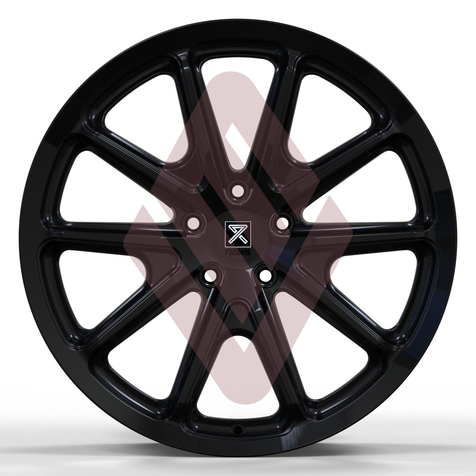 Navis Ludis – 20" Gloss Black Finish Alloy Wheels