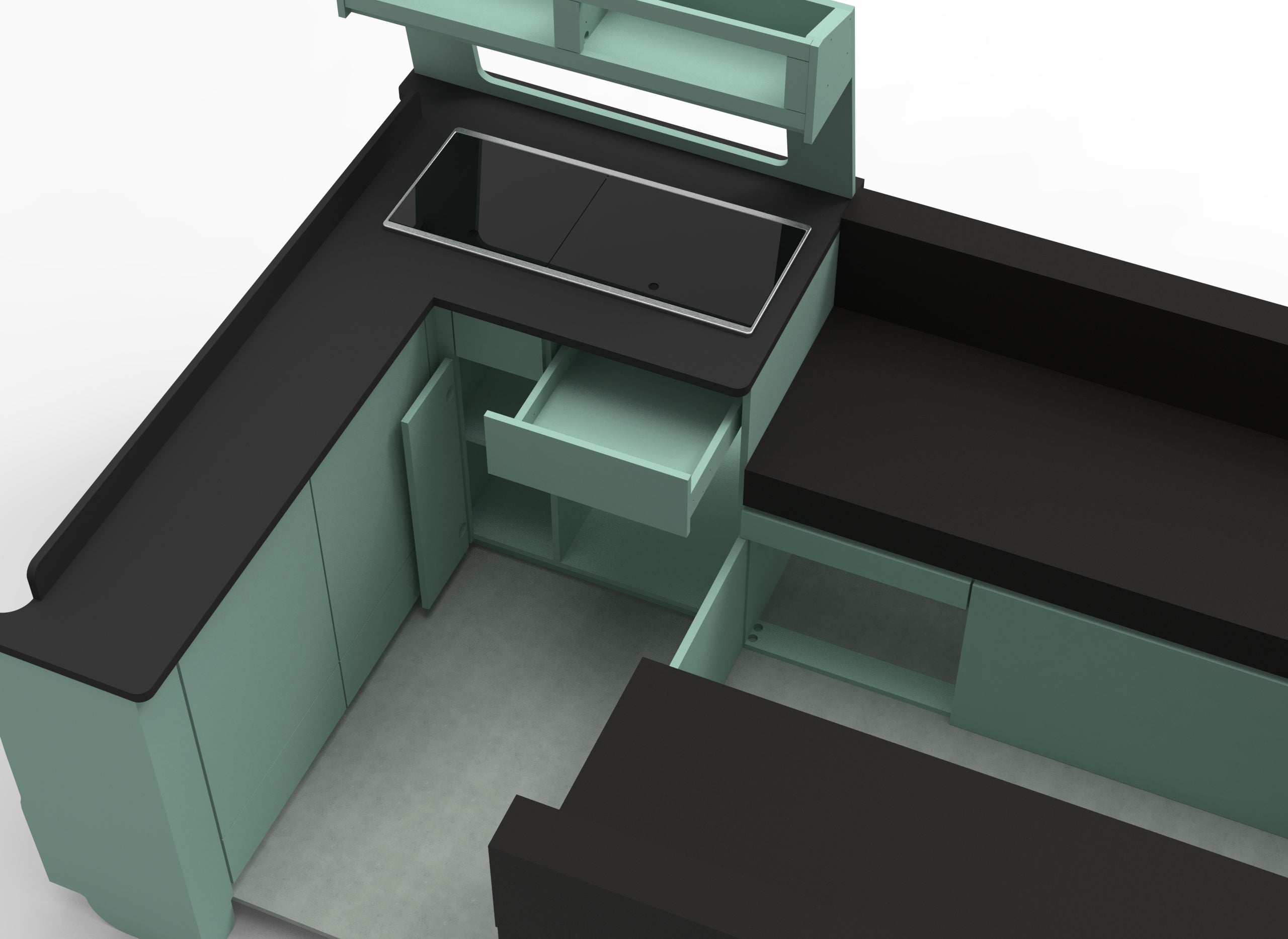 Bulkhead U Edition Campervan Furniture Unit Set