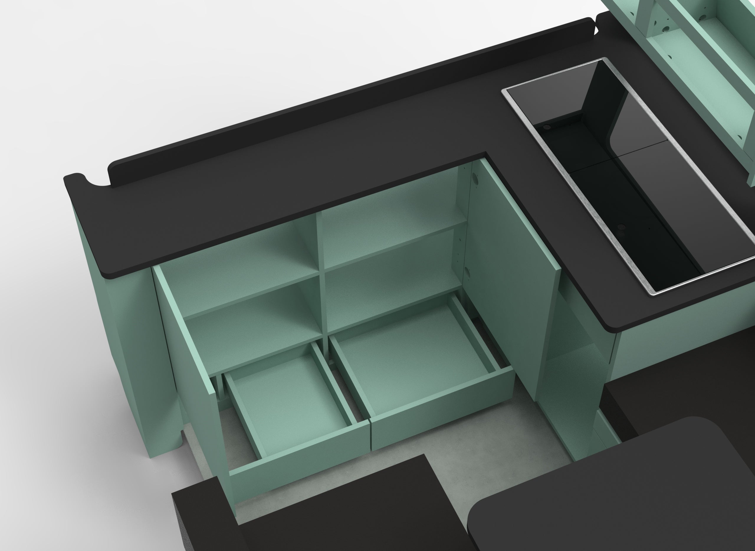 Bulkhead U Edition Campervan Furniture Unit Set