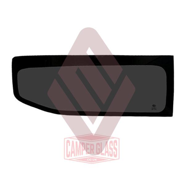 VW T7 (2025-) / Ford Transit Custom (2024-) Driver Side Fixed Rear Quarter Window – LWB – Privacy Glass