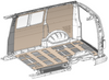 VW T5 T6 T6.1 SWB 9mm Plywood Floor One Piece Packing Frame