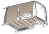 VW Transporter T6 LWB 9mm Plywood Floor Two Piece Packing Frame