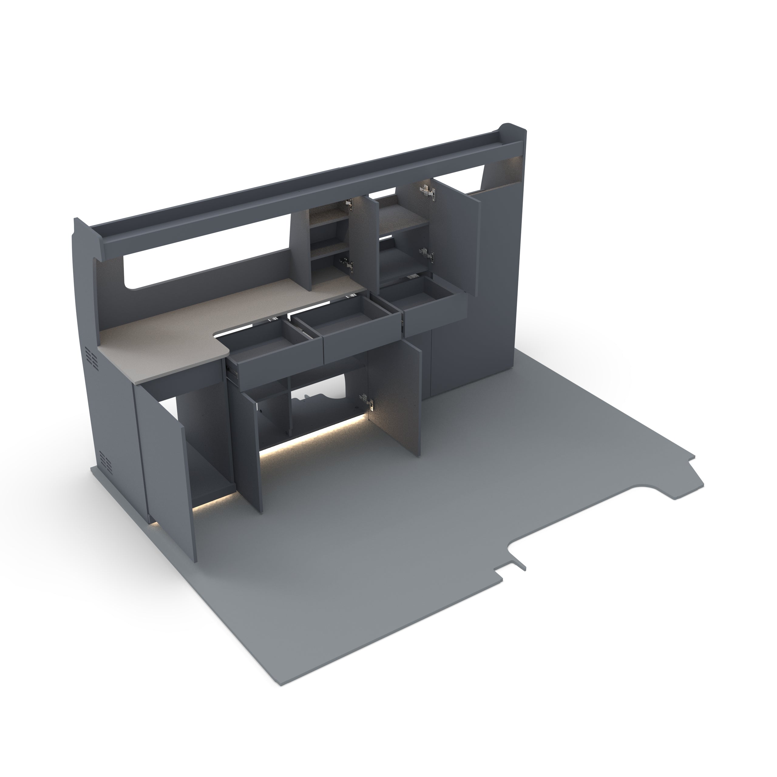 Nissan Primastar SWB Slimline Edition Campervan Kitchen