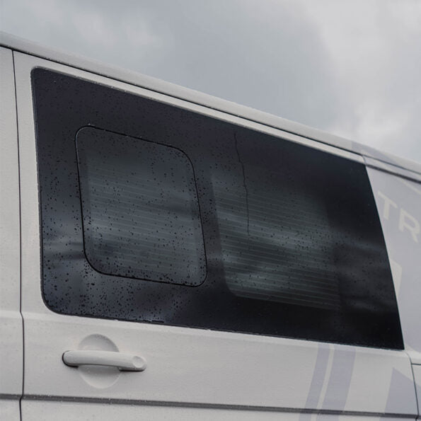 Camper Glass VW T5/T6 - Flush Sliding Window – Driver/Passenger Side – SWB/LWB – Privacy Glass