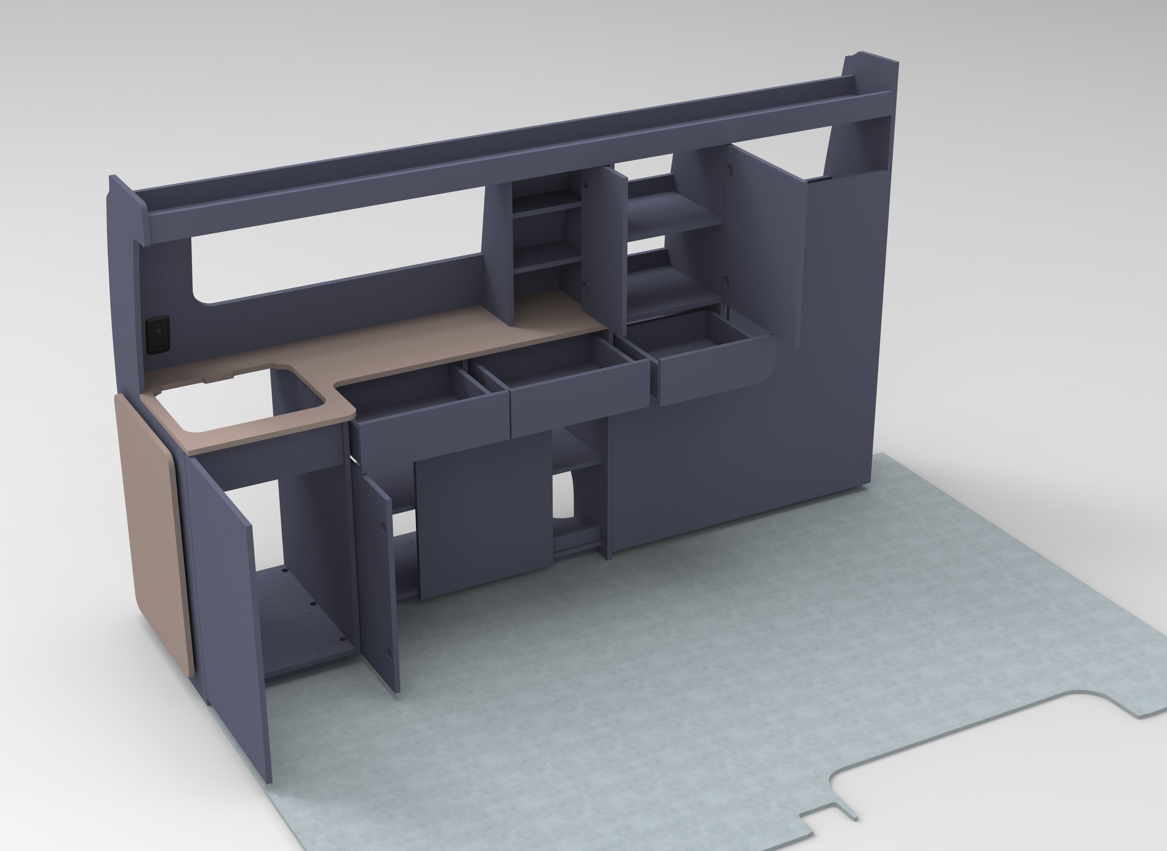 Slimline Classic Edition Campervan Furniture Unit Set