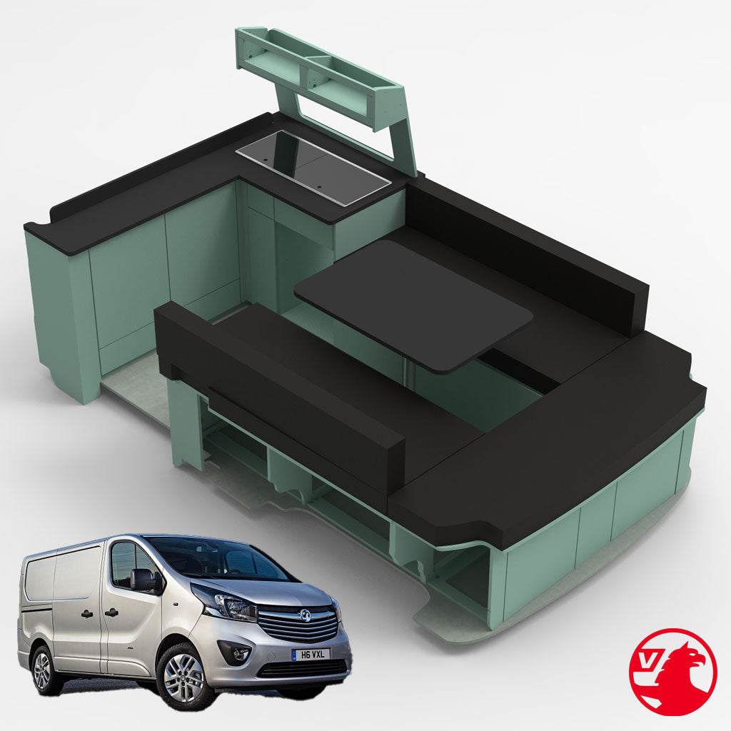 Vauxhall Vivaro 2014-2019 LWB Bulkhead U Edition Campervan Furniture Unit Set