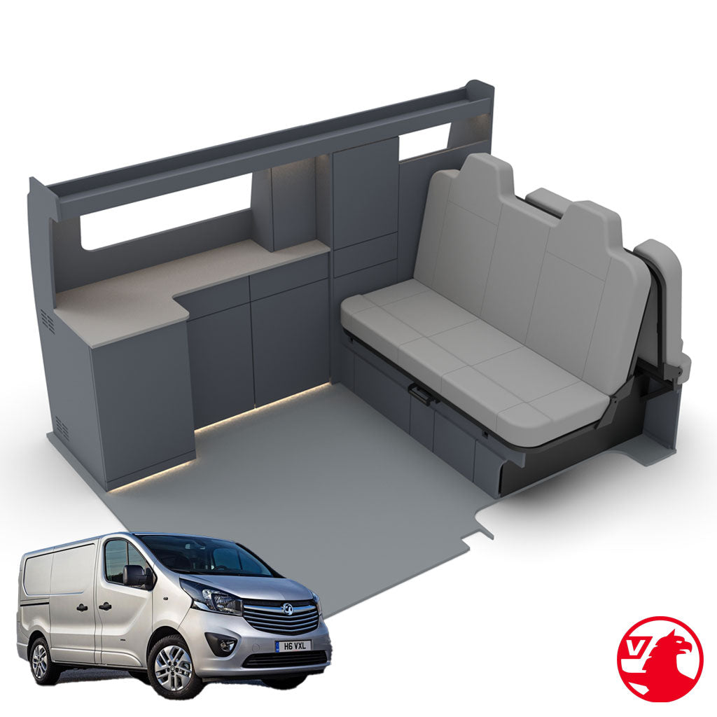 Vauxhall Vivaro 2014-2019 SWB Slimline Edition Campervan Kitchen