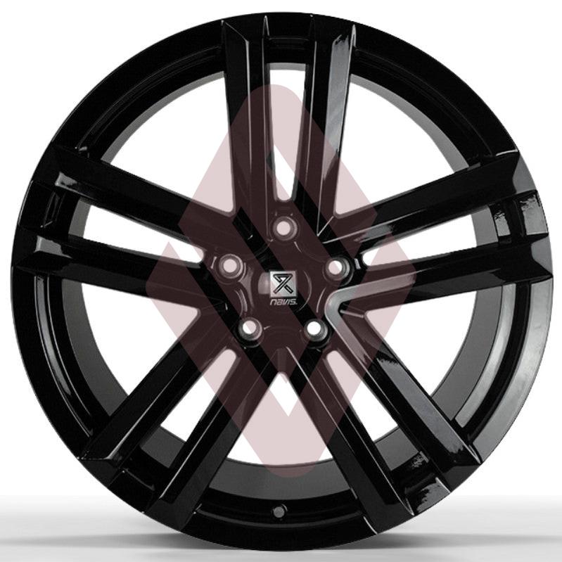 Navis Twin-5 – 20" Gloss Black Finish Alloy Wheels