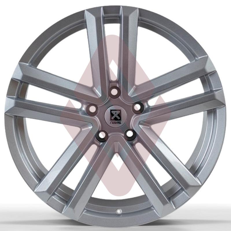 Navis Twin-5 – 20" Silver Finish Alloy Wheels