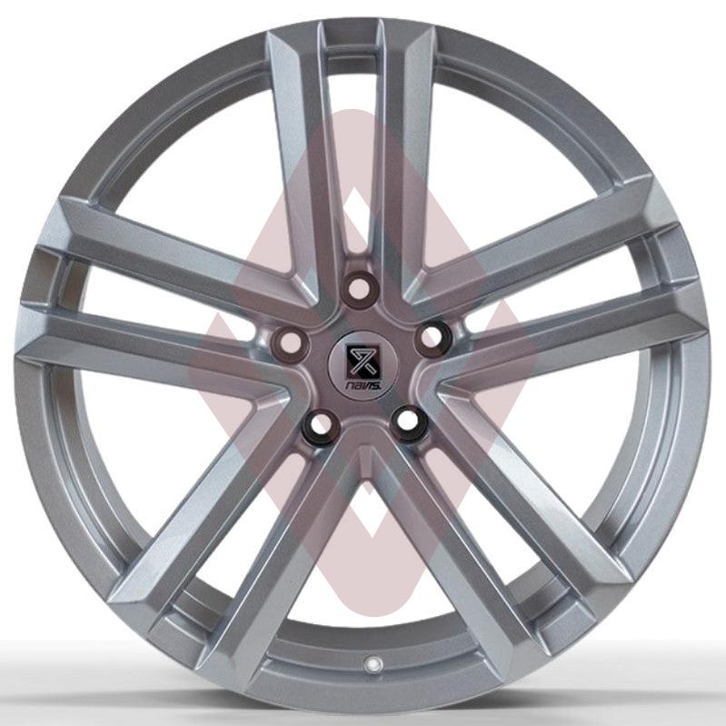 Navis Twin-5 – 20" Silver Finish Alloy Wheels