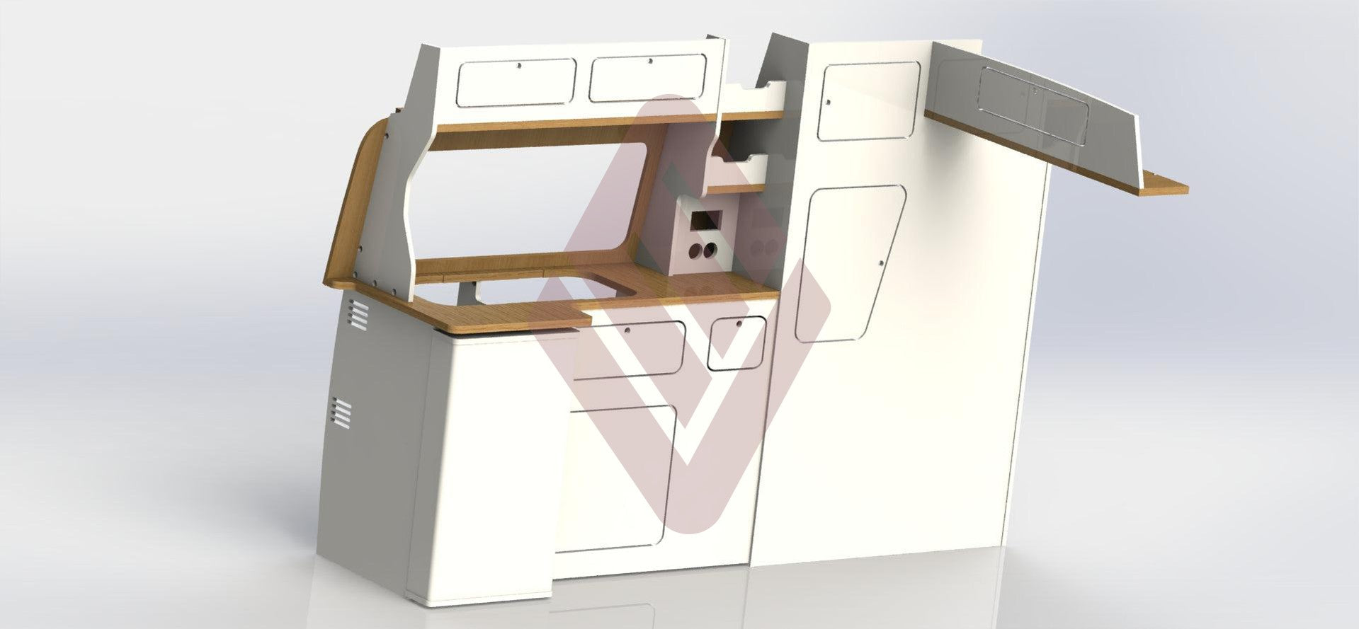 Volkswagen Transporter T5/T6 SWB High Roof Campervan Kitchen Interior Unit